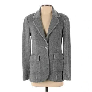 Kinly Women's Heather Gray Poly/Rayon/Spandex Knit Blazer